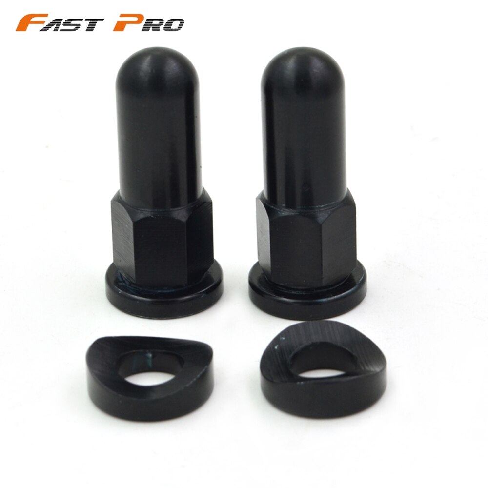 Cubiertas de bloqueo de llanta negro MX tuercas arandelas pernos de seguridad para motocicleta CRF YZF WRF KXF KLX RMZ RMX DRZ KTM Motocross Dirt Bike