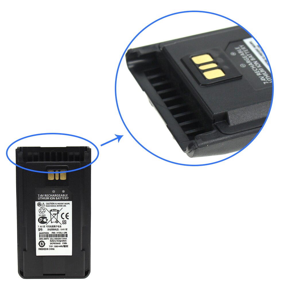 Batterie de remplacement 2600mAh pour YAESU Vertex AAJ68X001 FNB-V133Li FNB-V134Li