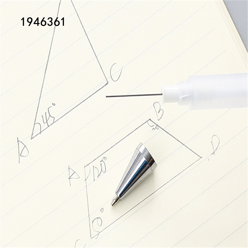 Crayon mécanique automatique blanc 482, Transparent, 0.5mm, stylo à dessin, fournitures scolaires et de bureau