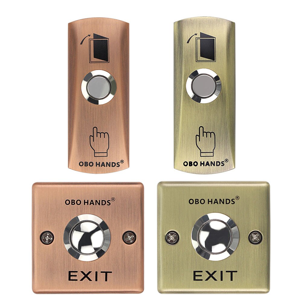 Bouton de sortie de porte en métal, ouvre-porte étanche pour serrure électrique, système de contrôle d&#39;accès, interphone vidéo