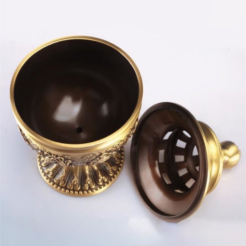 Multifunksjonell tibetansk messing stearinlyslampe håndverk preget buddhistisk røkelse lysestake altere innendørs skrivebordsdekorasjon