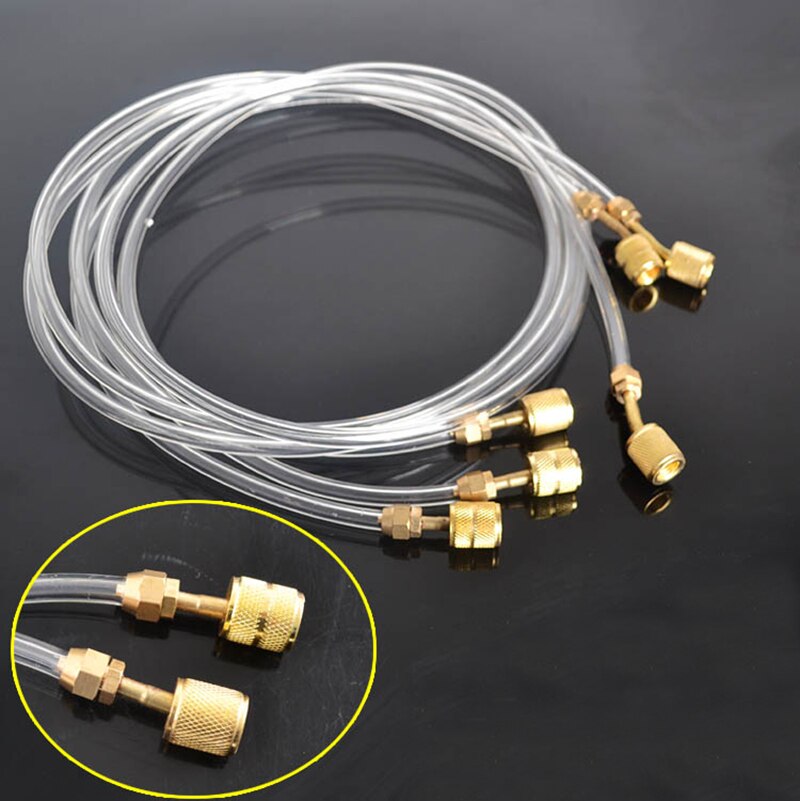 transparent refrigerant charging PVC hose Air conditioning pipe metric to inch joint double metric double inch joint