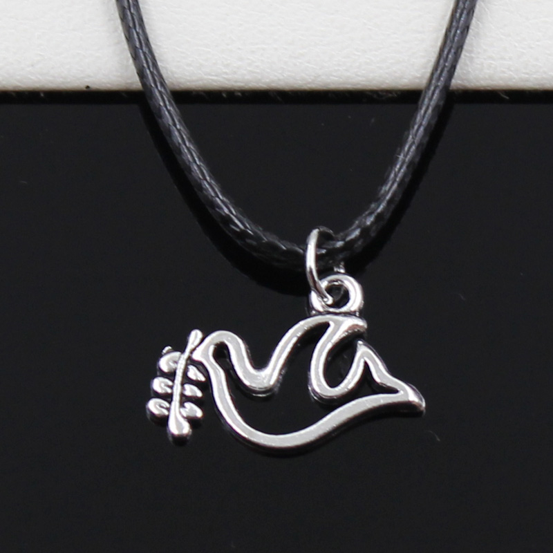 Miniblings Friedenstaube-Anhänger – Silbernes Peace-Zeichen, Handmade In Berlin!