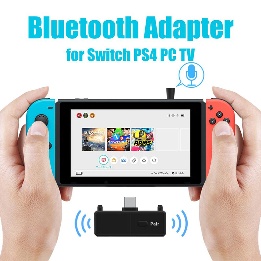 Bluetooth 5.0 Audio Zender Adapter Edr Sbc Lage Latency Usb Type-C Draadloze Dongle Zender Voor Nintendo Switch PS4 tv Pc