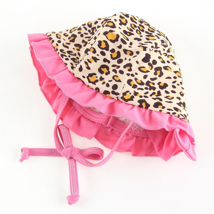 Zomer Kinderen Badpak Meisje Badmode Meisjes Bikini Twee Stuk Badpak Baby Meisjes Leopard Patroon Bikini Met cap