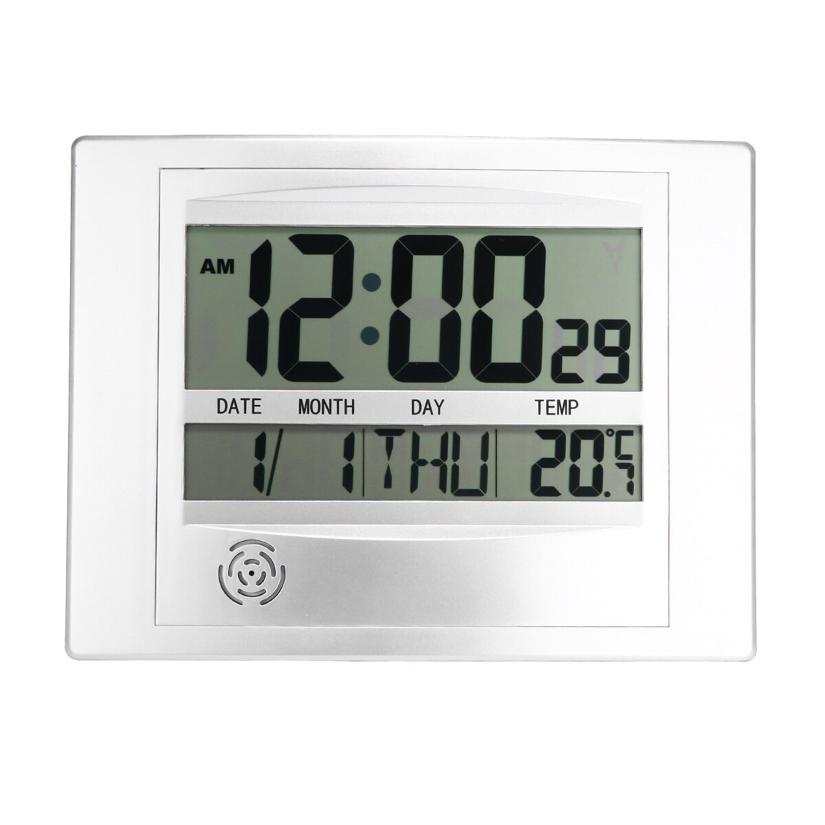 Digital LCD Wall Clock Thermometer Wall Clock Calendar Time Electronic Indoor Home Office Decor Temperature Meter