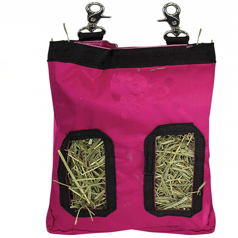 Alimentador de conejillo de indias y conejo Para mascotas, Bolsa de heno colgante, Bolsa pequeña, suministros Para mascotas, Bolsa Para Premios: Pink S