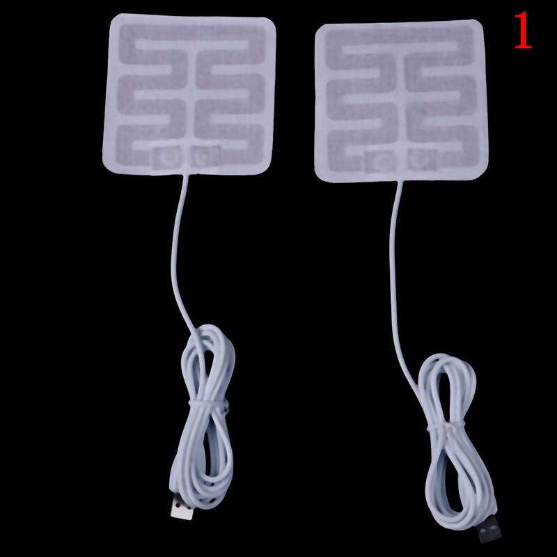 Practical 2pcs 5V Carbon Fiber Heating Pad Hand Warmer USB Heating Film Electric Winter Infrared Fever Heat Mat