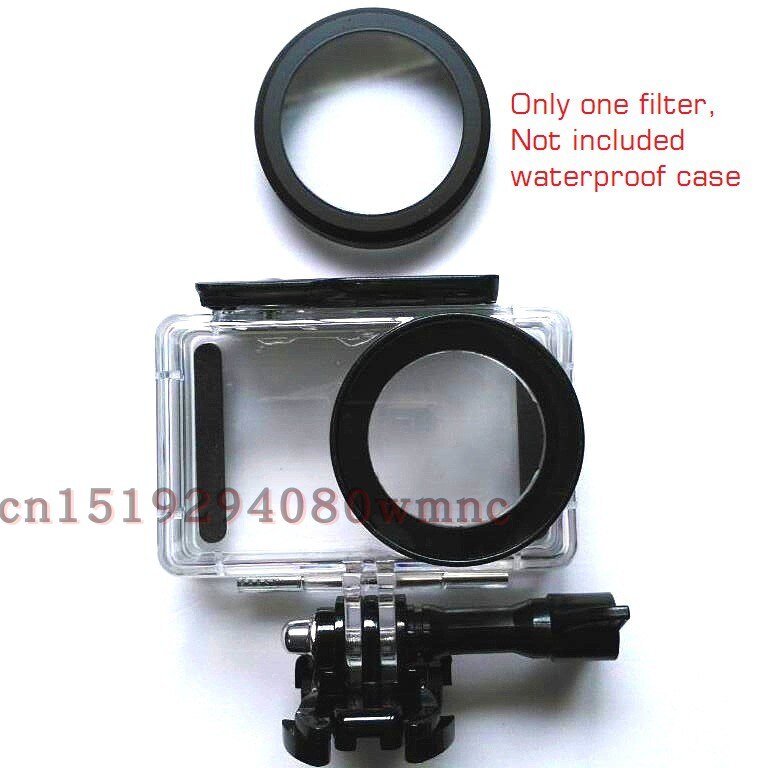 Kit Bag for Xiaomi Mijia 4K Mini Camera Waterproof Housing Battery Case Frame Cover Silicone Shell Lens Cap UV Filter Glass Film: only UV filter