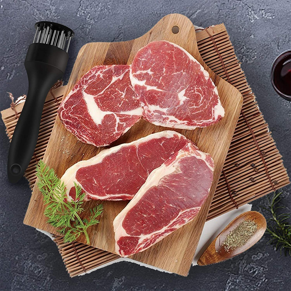 Meat Tenderizer Tool Stainless Steel with Sharp Needle for Cooking Tenderizing Steak Beef Poultry BBQ Kitchen Accessories Tools