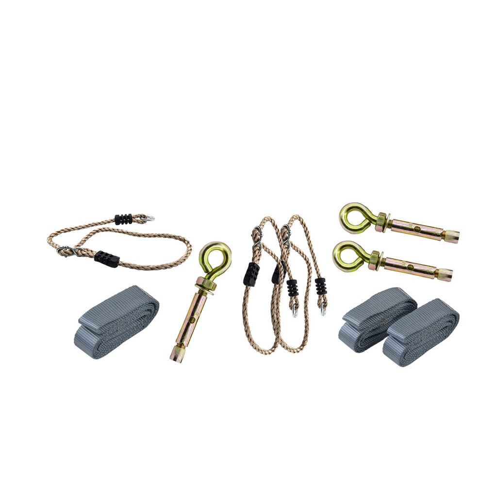 1 Set Swing 50cm Woven Strap Metal Hook and 1M Adjustable Rope 100KG Max.load