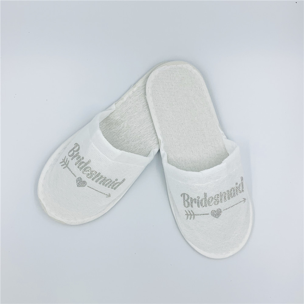 Bruiloft Decoratie Team Bruid Om Zachte Slippers Hand Band Bagagelabel Leer voor Bruids Douche Hen Night Bachelorette Party, Q: S2 Silver Bridesmaid
