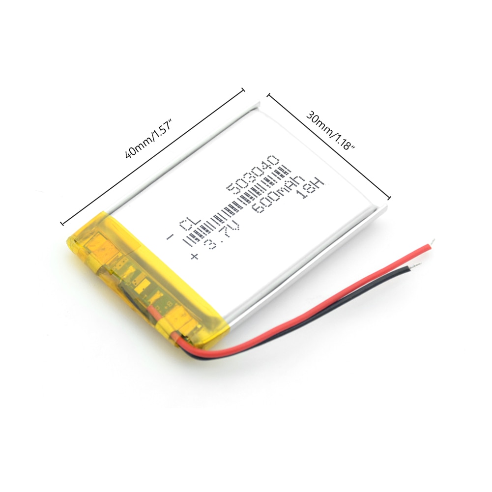 3.7V 600mAh 503040 Battery Cell li-ion Lipo cells Lithium Li-Po Polymer Battery For GPS MP3 MP4 Cosmetic Instrument