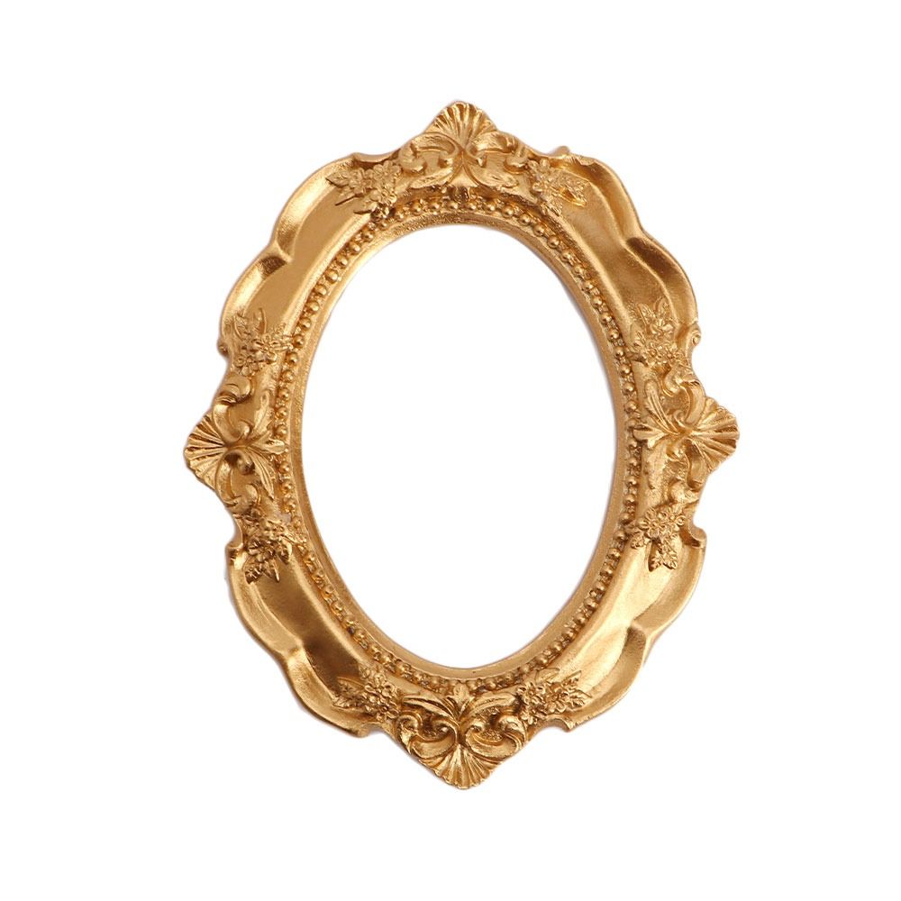 Nice-looking Mini Picture Frame Resin Fine Workmanship Small Size Miniature Photo Frames for: Blue