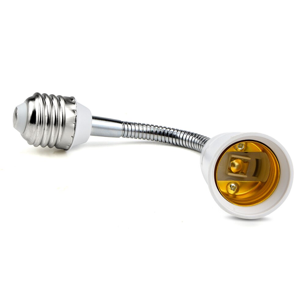 E27 til e27 ledet lampe sokkel 16cm 20cm 30cm 35cm 50cm 60cm fleksibel skjøteledning  e27 fatninger pære montering belysning holder forlenger