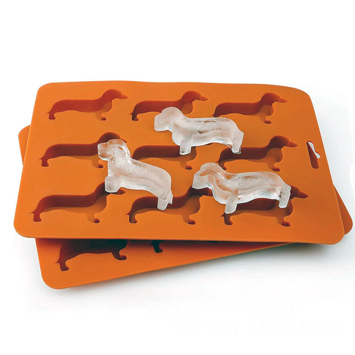 Silicone Dachshund Puppy Shaped Ice Cube Chocolate Cookie Mold DIY Home Ice Tray Kitchen Tools silicone mold gadgets