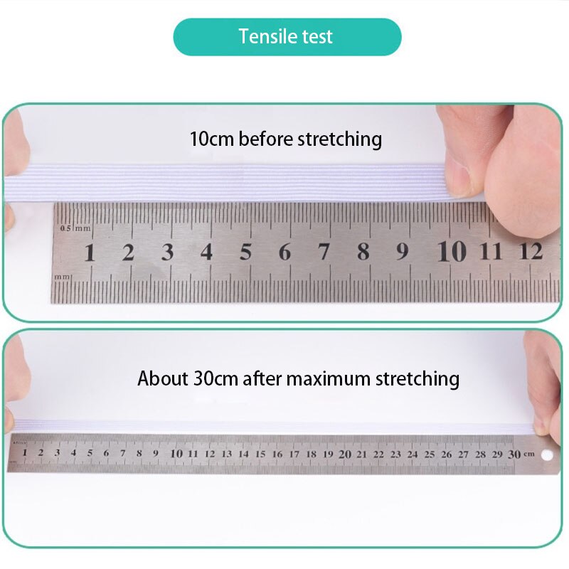 Bande élastique pour couture de vêtements, 3/4/5MM, 5m/10m, , tissu à coudre, accessoires pour vêtements, bricolage