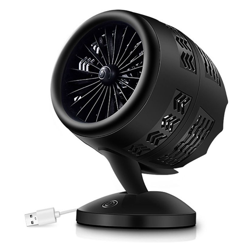 Mesa de turbina de doble hoja, ventilador redondo pequeño, Operación silenciosa, inclinación ajustable, 5-20 grados,