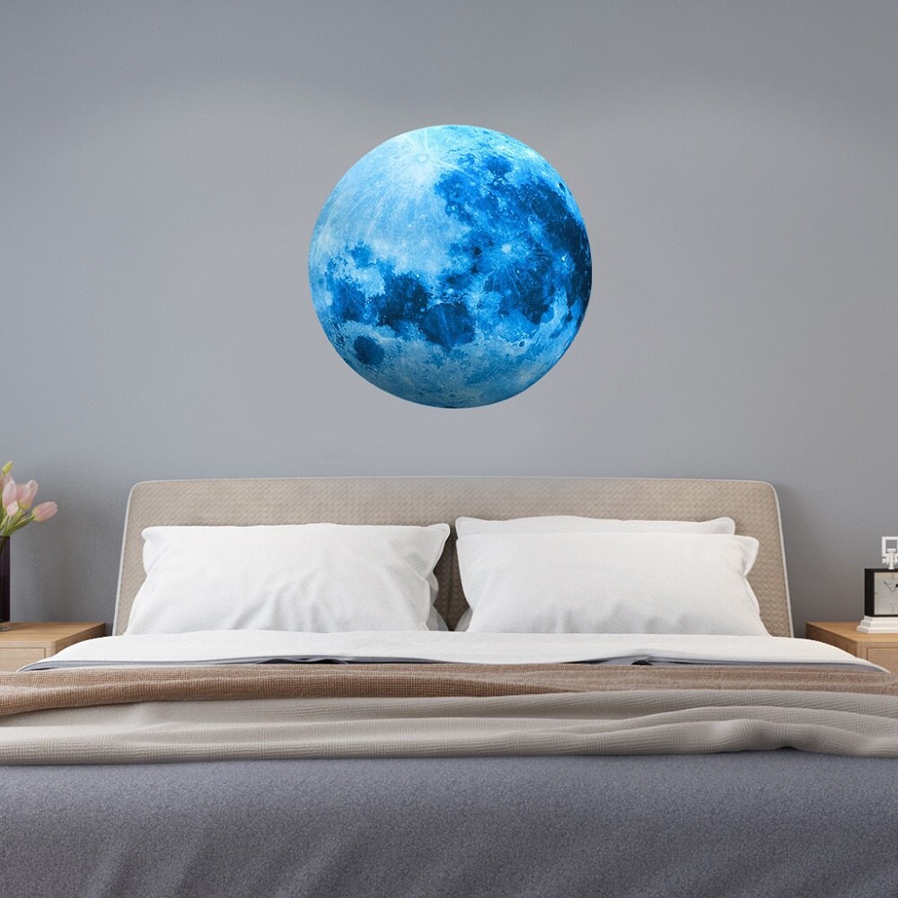 3D Moon Luminous Stickers for Kids Rooms Glowing Stars Wall Decal DIY Mural Art home Decoration Bedroom Glow in the Dark Sticker