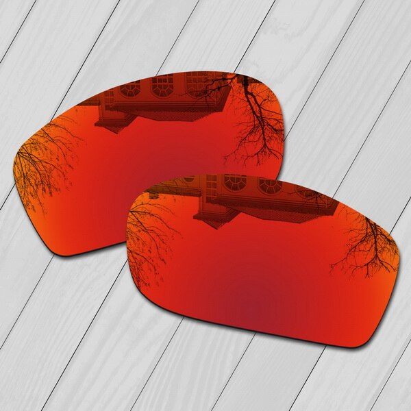 E.o.s Gepolariseerde Verbeterde Vervanging Lenzen Voor Oakley Fives Squared Zonnebril-Meerdere Keuze: Fire Red