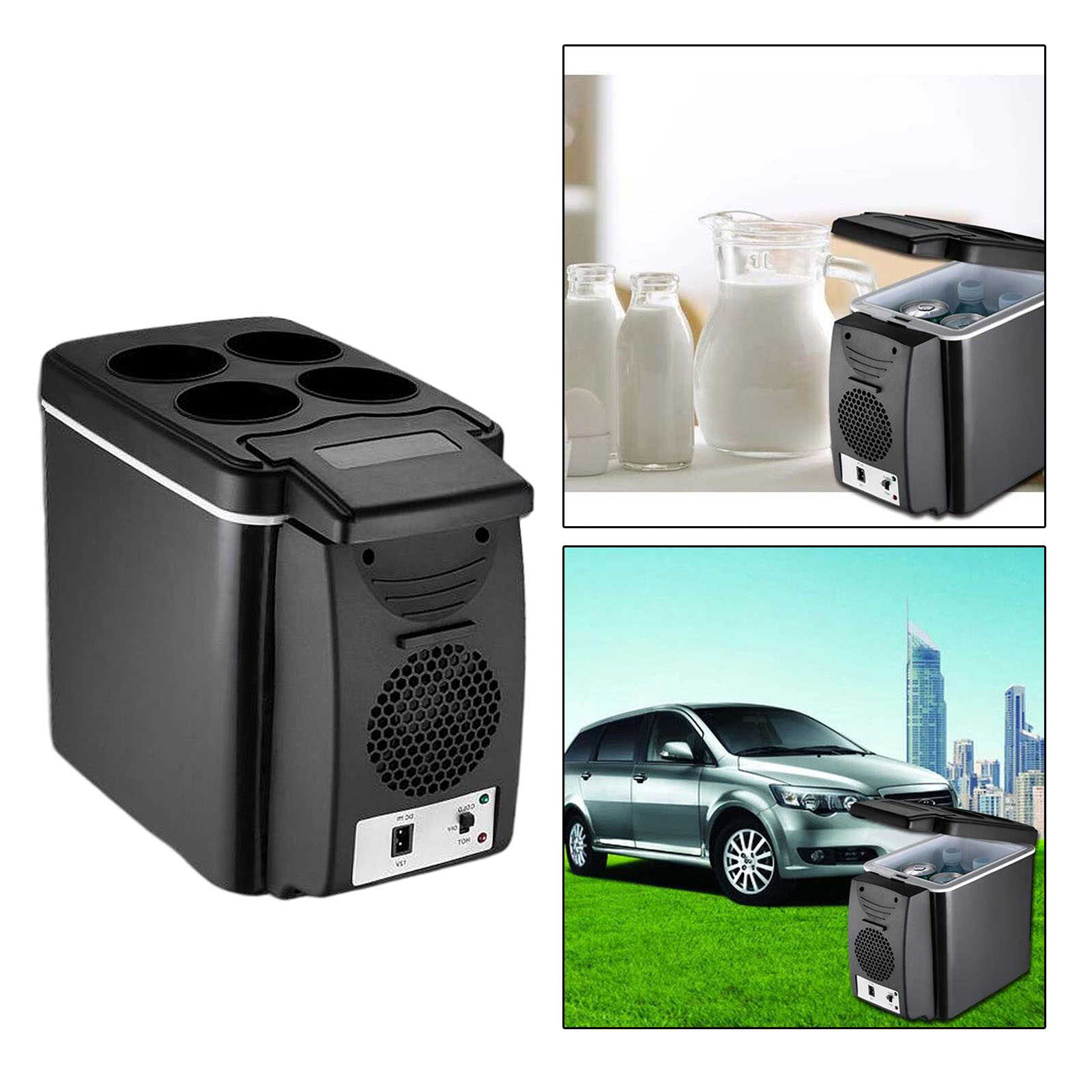 6L Mini Car Fridge Refrigerator Electric Cooler Warmer for Camping Travel