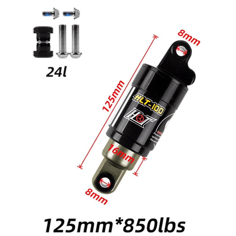 HLT-100 Fahrrad Öl Frühling Stoßdämpfer Elektrische Fahrzeug Schneemobil Mountainbike Absorber Suspension 1000 £: 125mm 850bl