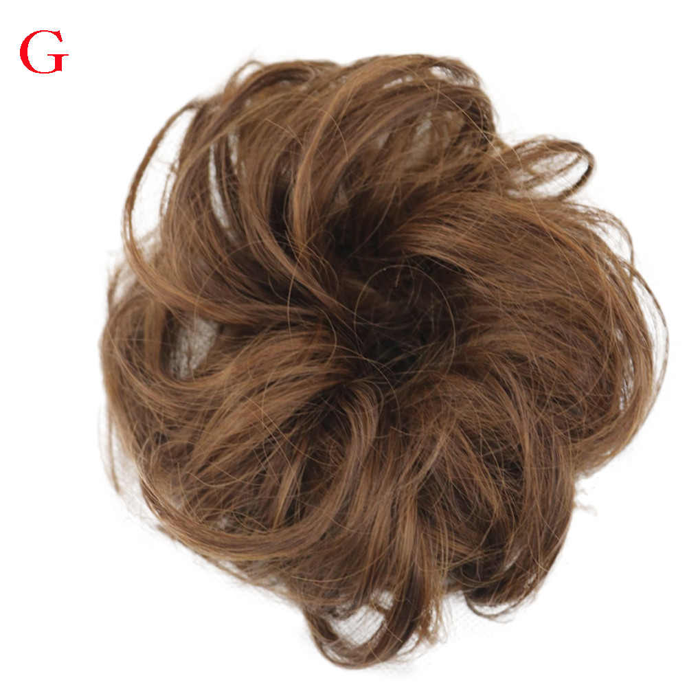 Femmes bouclés désordre chignon cheveux Twirl pièce Scrunchie Extensions coiffure couverture cheveux désordre chignon