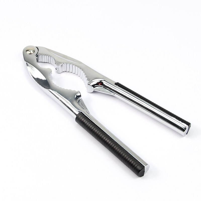 Quick Black Handle Walnut Cracker Nutcracker Sheller Nut Opener Kitchen Tool 16.5*4cm: Default Title