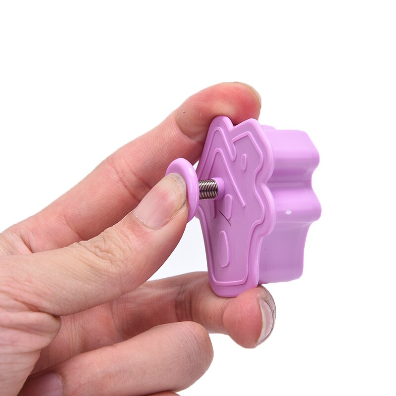 4 st/set livsmedelsklassad plast julform kakskärare köksbakverktyg kolvstämpel fondant tårtdekoreringsverktyg