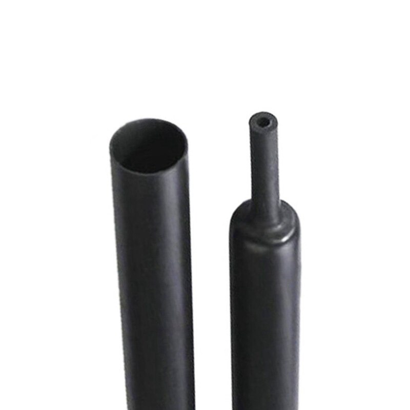 2x tubo termoretráctil negro manguito eléctrico Cable de coche/tubo termoretráctil envoltura de alambre, 20MM,1M y 25MM,1M