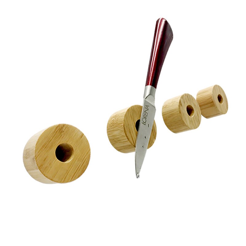 Kompakt mini magnetisk knivblok træ universal vægmonteret klistermærke køkken køkkenudstyr organisator magnet knivholder værktøj