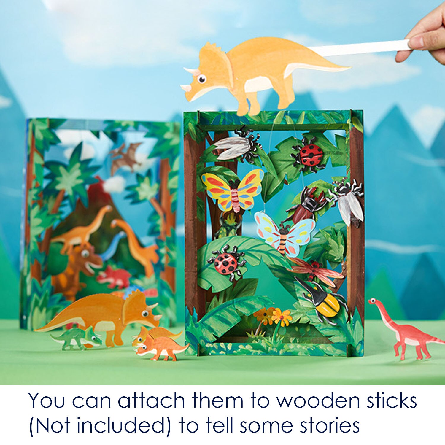 Kids DIY Craft Kit Funny 3D Assemble Painting Photo Frame Mini Museum Kit for Boys Girls Birthday Christmas Year