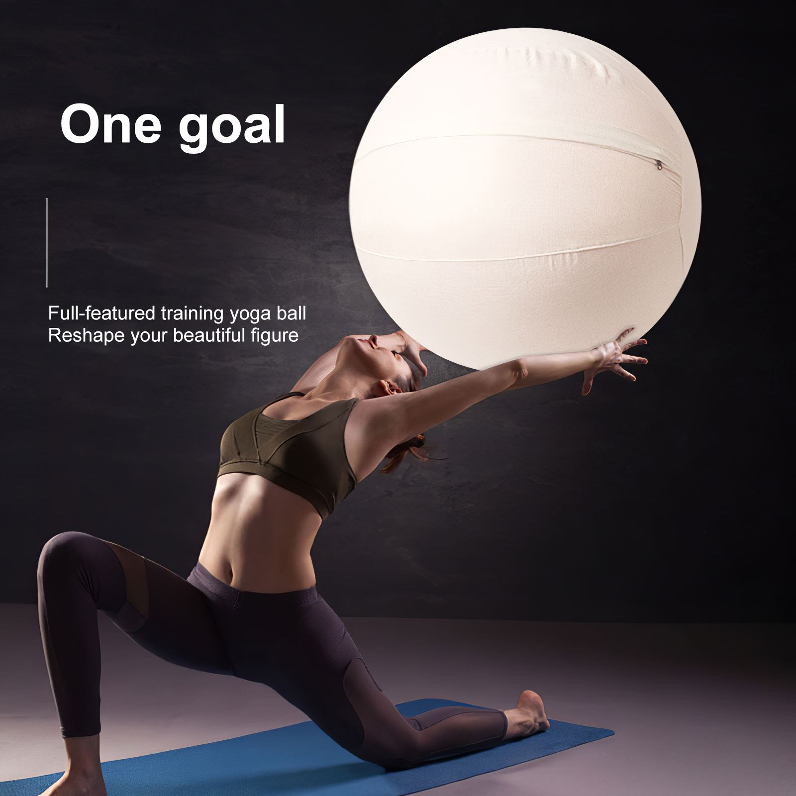 Anti-Pressure Explosion-Proof 75 CM Diameter Yoga Exercise Gymnastics Pilates Yoga Balance Ball Gym Home Training Yoga Ball