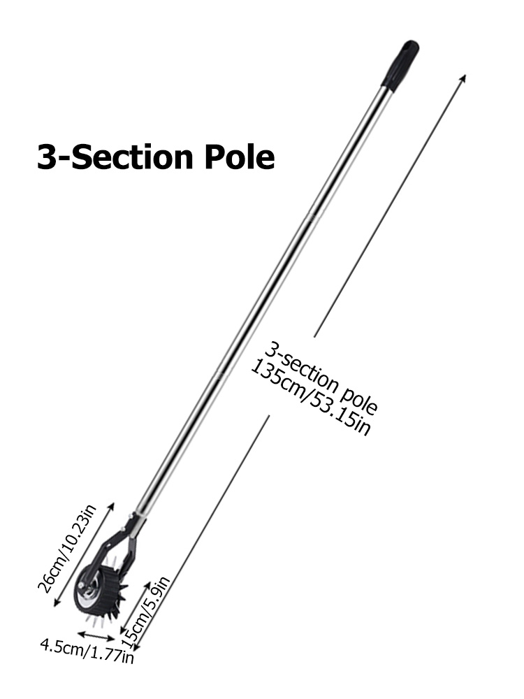 Garden Edger Lawn Tool Wheeled Manual Edging Machine Grass Trimmer Lawn Edge Grinder Lawn Mower Cutter Weeder Cutting Machine: Brown