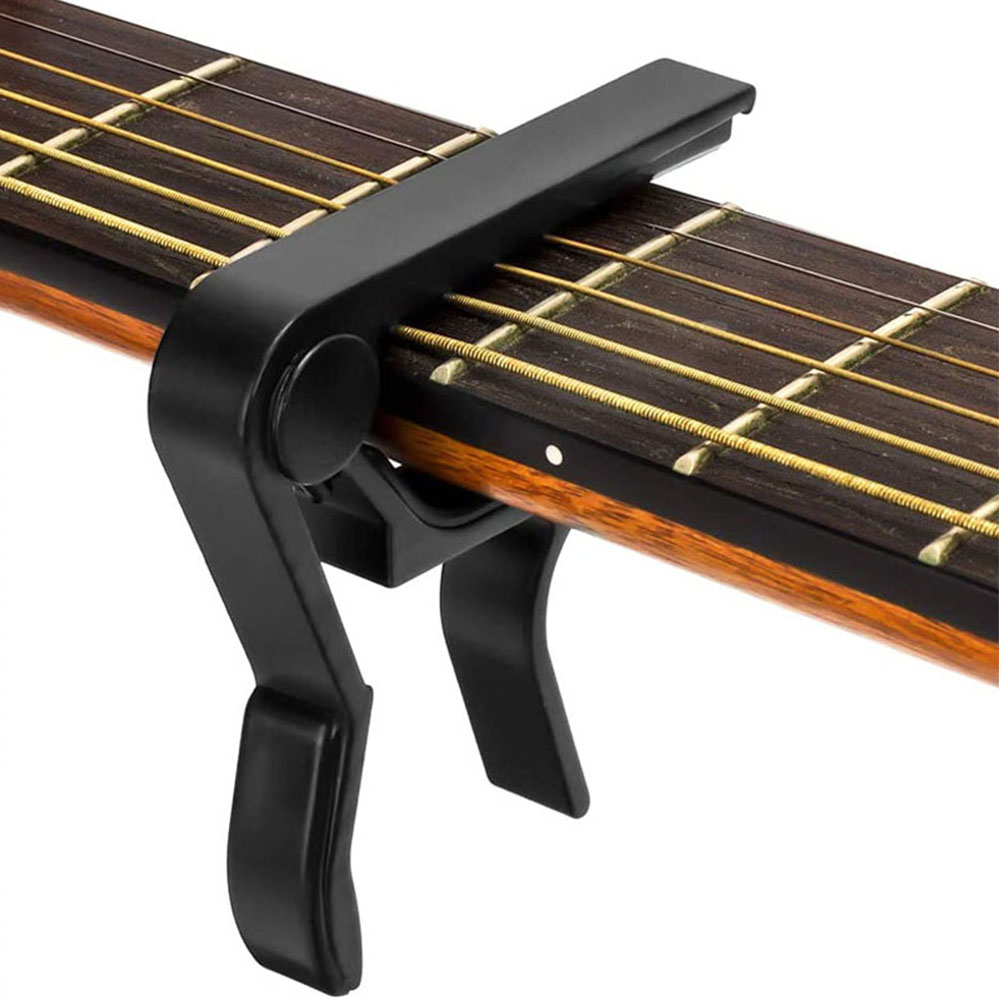 Cejilla de guitarra, Capo para guitarras acústicas y eléctricas de 6 cuerdas, mandolina de ukelele, aleación de aluminio, abrazadera de cambio rápido, accesorios para llaves