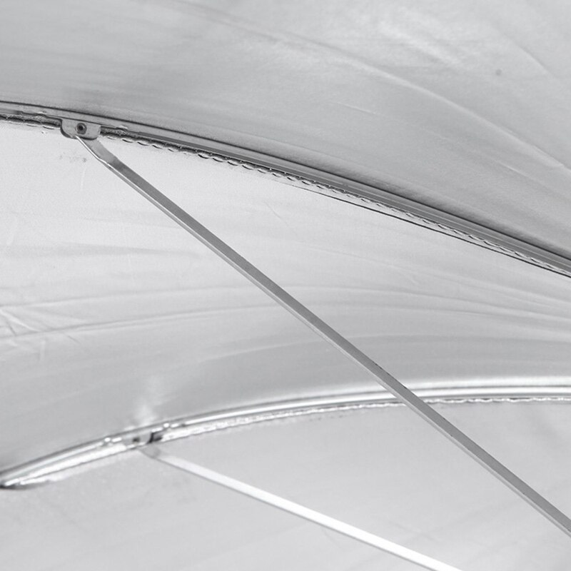 2 Pcs Fotografie Accessoires: 1 Pcs 83Cm 33In Flitslicht Paraplu & 1 Pcs Dual Draaibare Grip Hoofd Hoek Klem