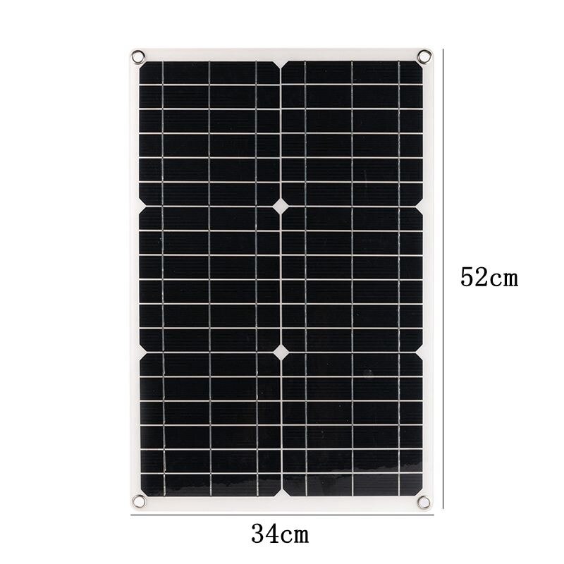 150W Solar Panel Kit Complete 18V RV Camping Car Boat Battery Phone 5V USB Solar Power Bank Charger with 10A-60A Controller