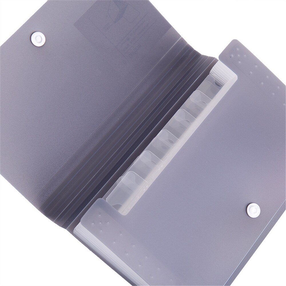 Plastik  a6 mappe mappe fil organizer fil udvidende pung 13 lommer seddel mappe papirholder multifunktion kontorartikler