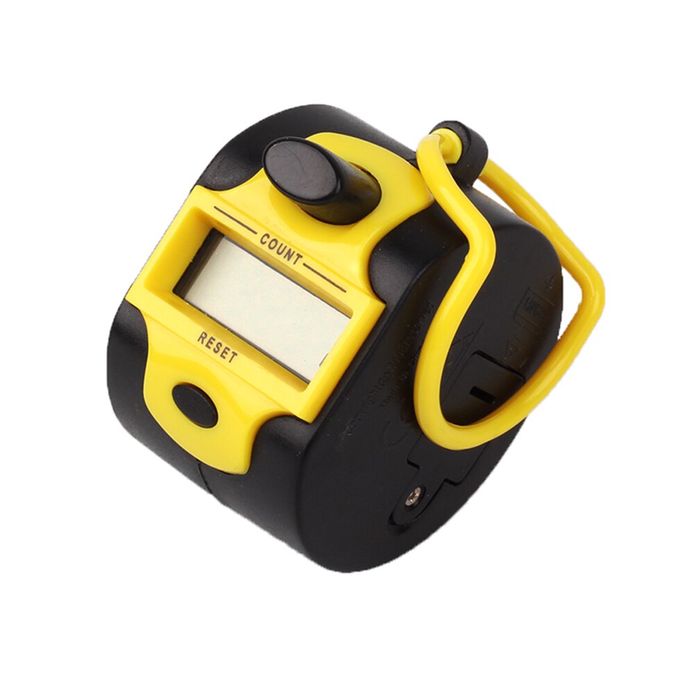 5 Digit Hand Held Tally Clicker Counter Digit Number Clicker Golf Manual Press Counter Portable Manual Digital Counter: Yellow