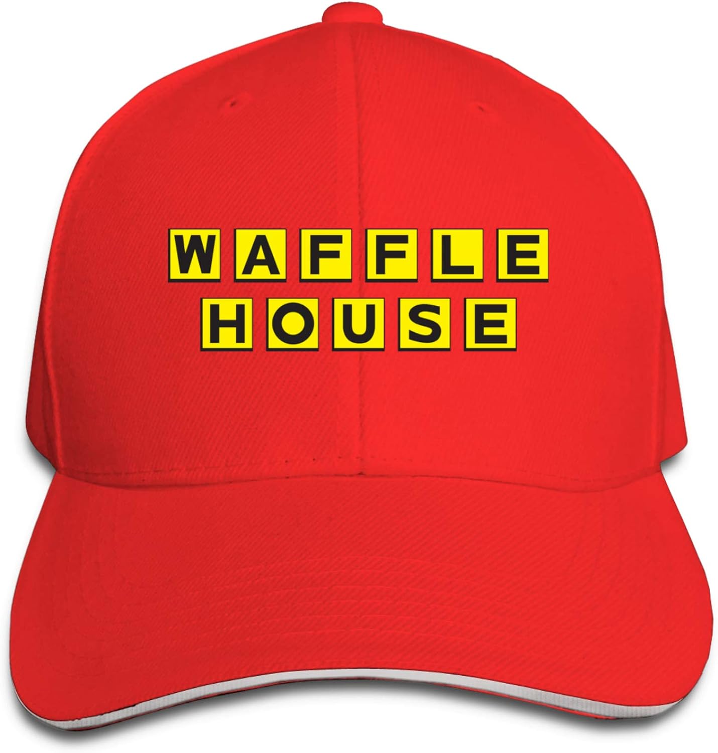 Unisex Sunscreen Waffle House Hat: Red