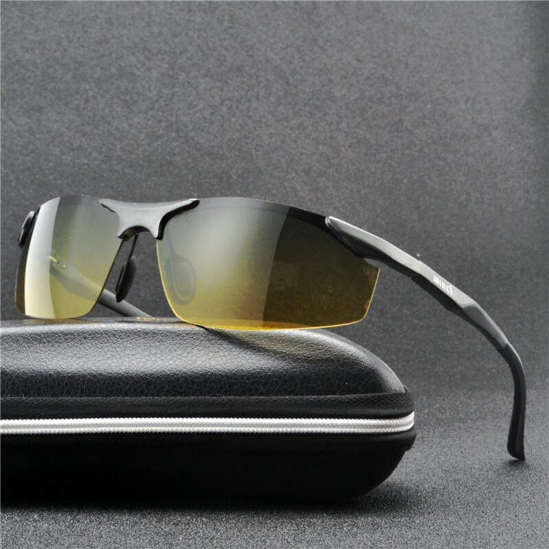 Night Vision Polarized Sunglasses Men Brand Night Driving Anti-Glare Fishing Sports Glasses Goggles UV400 FML