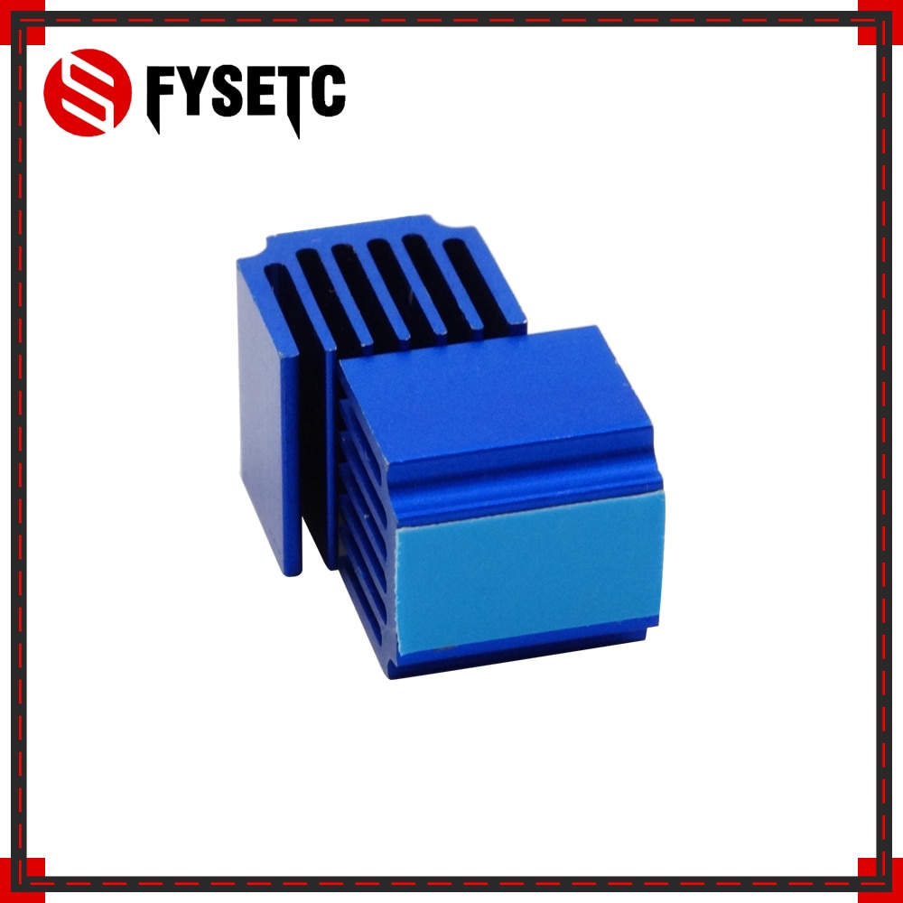 4pcs Blue Raspberry Pi Heatsinks Cooler Aluminum 15*14*13mm With Adhesive For Cooling Raspberry Pi 3 / 2 Model B LV8729/TMC2100