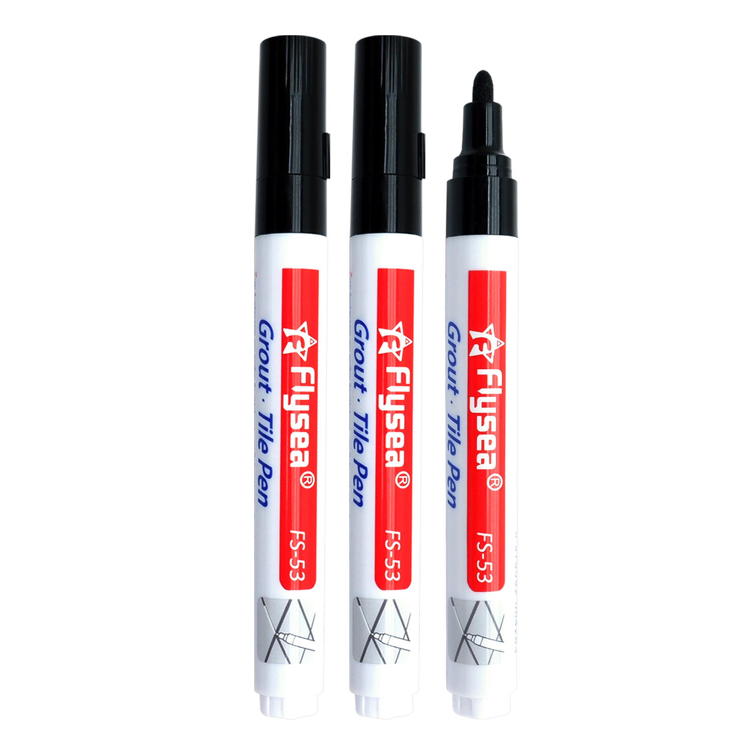 Fugenstift, wasserfester Fliesenmarker, Wandnahtstift, für Fliesen, Boden, Badezimmer, Dekontamination, Nahtreparatur (schwarz, weiß, beige)