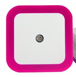 Light Sensor Control Night Light Mini EU US Plug Novelty Square Bedroom lamp PIR luces led decoracion lighting: rose / EU