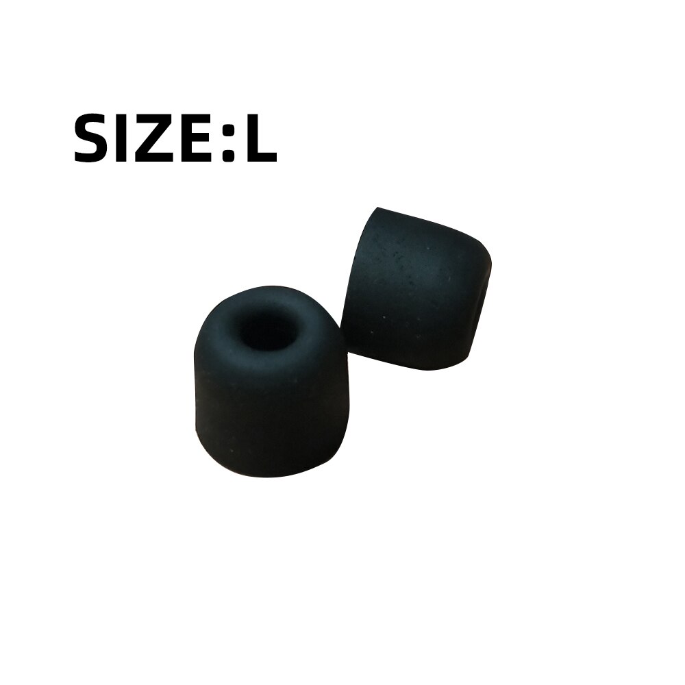 FDBRO 1Pair ear cushions In-earphone Noise Isolating Memory Foam Earphone Tips Sponge Ear Pads Ear tips In Ear Earbud Headset: 1 Pair black  L