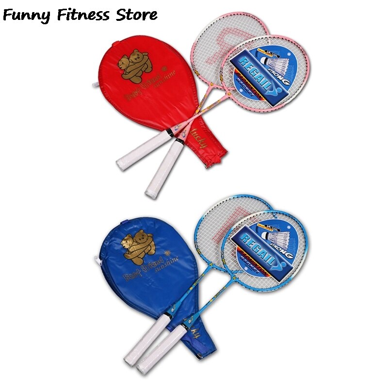 1 Pair Badminton Kit Playing Racket Outdoor Casual Sports Training Tools Badminton Racquet Racket
