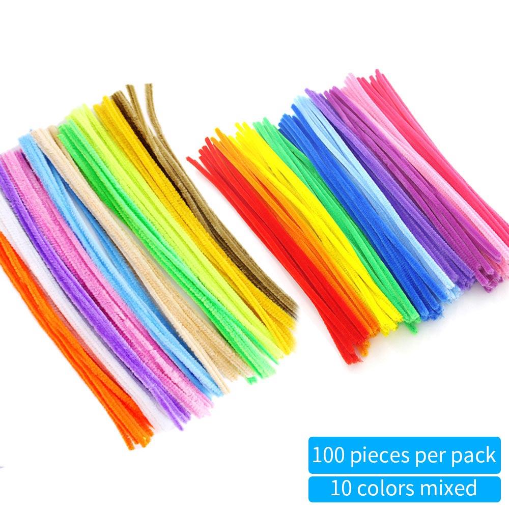 100 Uds. Juguetes hechos a mano para niños Diy juguete colorido niños 10 colores mezcla estudiante artesanía casa