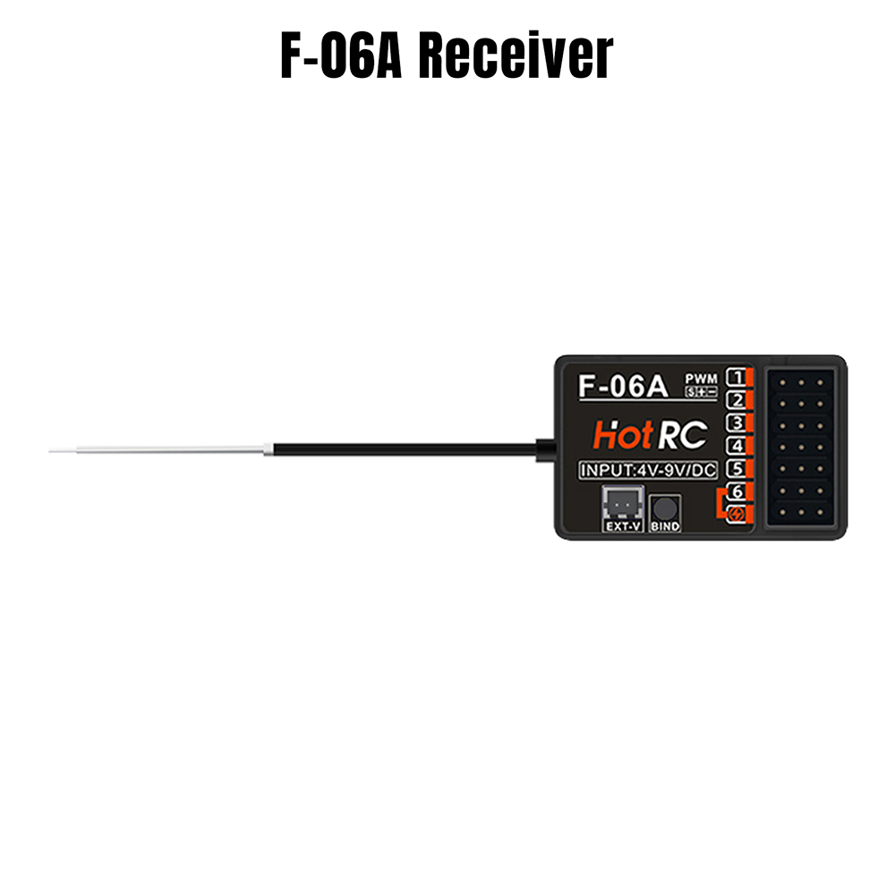 HotRC Transmitter CT-6A CT-8A DS600 6CH 8CH 2.4GHz Radio System Remote Controller with F-06A F-08A PWM GFSK Receiver
