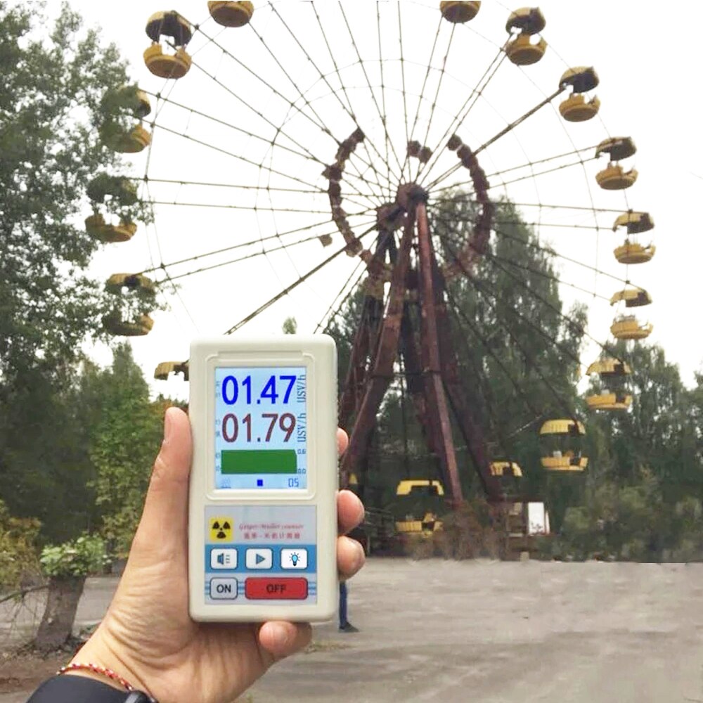 Geiger Nuclear Radiation Detector Counter Personal Dosimeter X-ray Beta Gamma Detector LCD Radioactive Tester Marble Tools