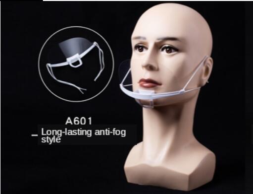 5 stk gennemsigtige masker permanent anti tåge catering hotel restaurant masker skønhed makeup tatovering forsyninger forhindre spyt maske: A601